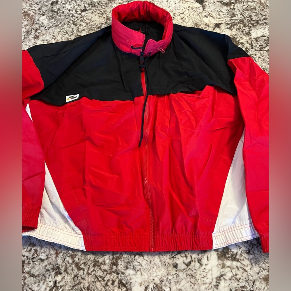 XL Nike Michael Jordan Full Zip Jacket  Men's Hoodie Hooded Winter Retro Black